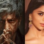 King wird größer, als Shah Rukh Khan und Suhana Khan eine energiegeladene Vijayadashami-Actionsequenz drehen