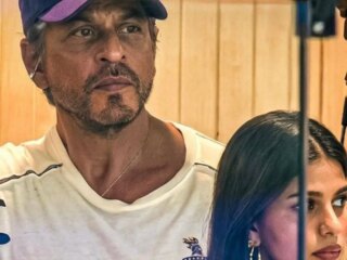 Shah Rukh Khan und Suhana Khan erhellen Eden Gardens, während Standbilder des KKR-Matches die sozialen Medien fegen! BETRACHTEN