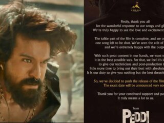 Die Veröffentlichung von Peddi wurde auf Juni verschoben, die Filmemacher von Ram Charan bestätigen die Verzögerung mit einem besonderen Hinweis