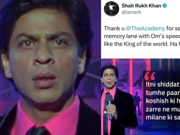 Shah Rukh Khan dankt der Akademie für Om Shanti Om Throwback und sagt, er fühle sich wie der „König der Welt“