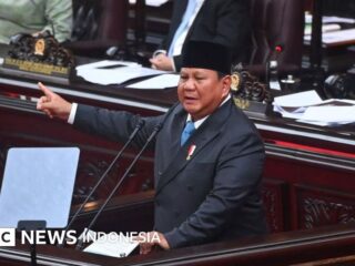 Punkte aus Prabowo Subiantos Rede auf der DPR-Plenarsitzung