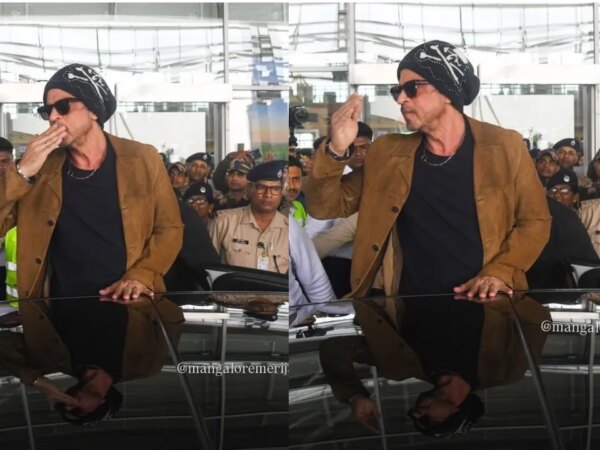 Shah Rukh Khan verwandelt Mangalore in Aufregung, als der Superstar seine Fans im charakteristischen Stil begrüßt