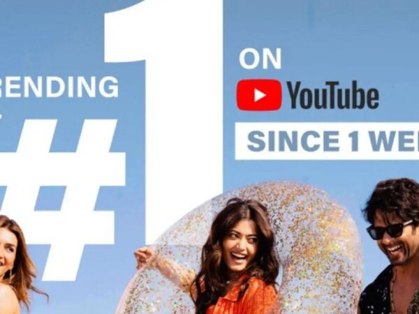 Cocktail 2-Trailer führt eine Woche lang die YouTube-Charts an, Shahid Kapoor, Kriti Sanon und Rashmika Mandanna Film sorgen für großes Aufsehen