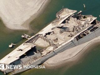 Kekeringan: Bom dan kapal perang Nazi terungkap akibat sungai-sungai mengering di Eropa